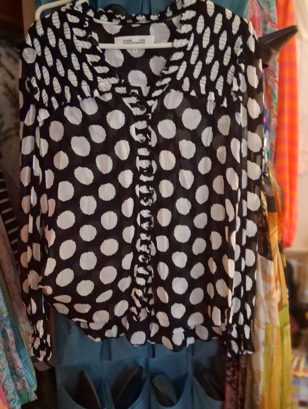 Dianne Von Furstenburg Blouse with Matching Cami